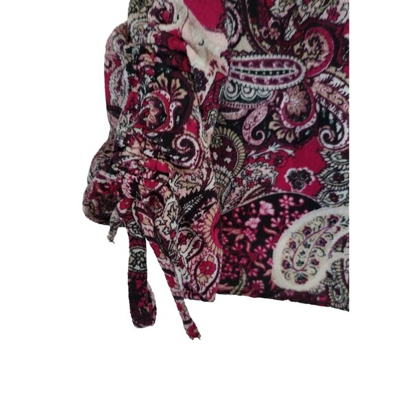 Roz & Ali XL Paisley Print Tunic Blouse, 3/4 Sleeve, Polyester/Espandex. - Picture 5 of 8